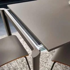 Viadurini Living Ausziehbare Esstische-Ausziehbarer Küchentisch Bis zu 240 cm in Fenix Made in Italy - Maltesisch