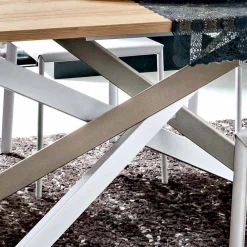 Viadurini Living Ausziehbare Esstische-Ausziehbarer Küchentisch Bis zu 280 cm aus Holz Made in Italy - Carlino