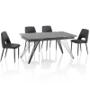 Viadurini Living Ausziehbare Esstische-Ausziehbarer Keramiktisch auf 240 cm mit 4 Stühlen – Leila