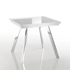 Viadurini Living Ausziehbare Esstische-Ausziehbarer klappbarer Esstisch aus MDF und Metall – Arsen