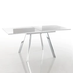 Viadurini Living Ausziehbare Esstische-Ausziehbarer klappbarer Esstisch aus MDF und Metall – Arsen