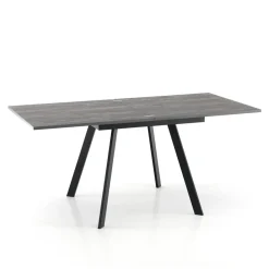 Viadurini Living Ausziehbare Esstische-Ausziehbarer klappbarer Esstisch aus MDF und Metall – Arsen