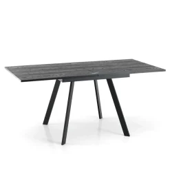 Viadurini Living Ausziehbare Esstische-Ausziehbarer klappbarer Esstisch aus MDF und Metall – Arsen