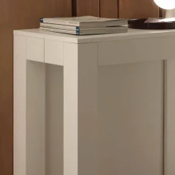 Viadurini Living Ausziehbarer Konsolentisch-Ausziehbarer Konsolentisch weiß offenporig Bosa