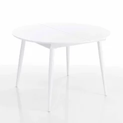 Viadurini Living Runde Tische-ausziehbarer runder Esstisch aus Mdf weiss - Ismaele