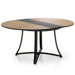 Viadurini Living Ausziehbare Esstische-Ausziehbarer runder Tisch mit MDF-Platte mit Laminatbezug - Apulien