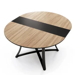 Viadurini Living Ausziehbare Esstische-Ausziehbarer runder Tisch mit MDF-Platte mit Laminatbezug - Apulien