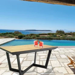 Viadurini in the Garden Gartentische Aus Aluminium|Ausziehbare Gartentische-Ausziehbarer Tisch 240 cm aus Aluminium mit HPL-Platte - Righello