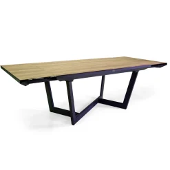 Viadurini in the Garden Gartentische Aus Aluminium|Ausziehbare Gartentische-Ausziehbarer Tisch 240 cm aus Aluminium mit HPL-Platte - Righello