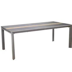 Viadurini in the Garden Gartentische Aus Aluminium|Ausziehbare Gartentische-Ausziehbarer Tisch 300 cm aus Aluminium mit HPL-Einsatz - Righello