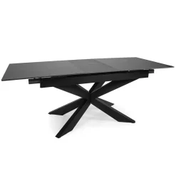 Viadurini Living Ausziehbare Esstische-Ausziehbarer Tisch 200 cm aus Metall und synthetischem Stein - Unterwasser