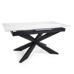 Viadurini Living Ausziehbare Esstische-Ausziehbarer Tisch 200 cm aus Metall und synthetischem Stein - Unterwasser