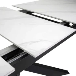 Viadurini Living Ausziehbare Esstische-Ausziehbarer Tisch 200 cm aus Metall und synthetischem Stein - Unterwasser