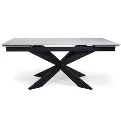 Viadurini Living Ausziehbare Esstische-Ausziehbarer Tisch 260 cm aus Metall und synthetischem Stein - Unterwasser