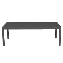 Viadurini in the Garden Gartentische Aus Aluminium|Ausziehbare Gartentische-Ausziehbarer Tisch 220 cm in Anthrazit-Aluminium für den Garten - Schere