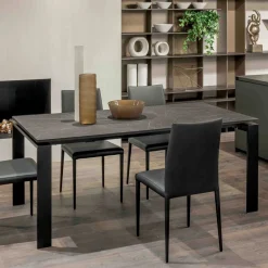 Viadurini Living Ausziehbare Esstische-Ausziehbarer Tisch 310 cm mit Laminatplatte und Metallgestell - Spilla