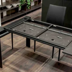 Viadurini Living Ausziehbare Esstische-Ausziehbarer Tisch 310 cm mit Laminatplatte und Metallgestell - Spilla