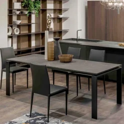 Viadurini Living Ausziehbare Esstische-Ausziehbarer Tisch 310 cm mit Laminatplatte und Metallgestell - Spilla