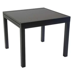 Viadurini in the Garden Gartentische Aus Aluminium|Ausziehbare Gartentische-Ausziehbarer Tisch 180 cm oder 220 cm mit gehärteter Glasplatte - Cartellina