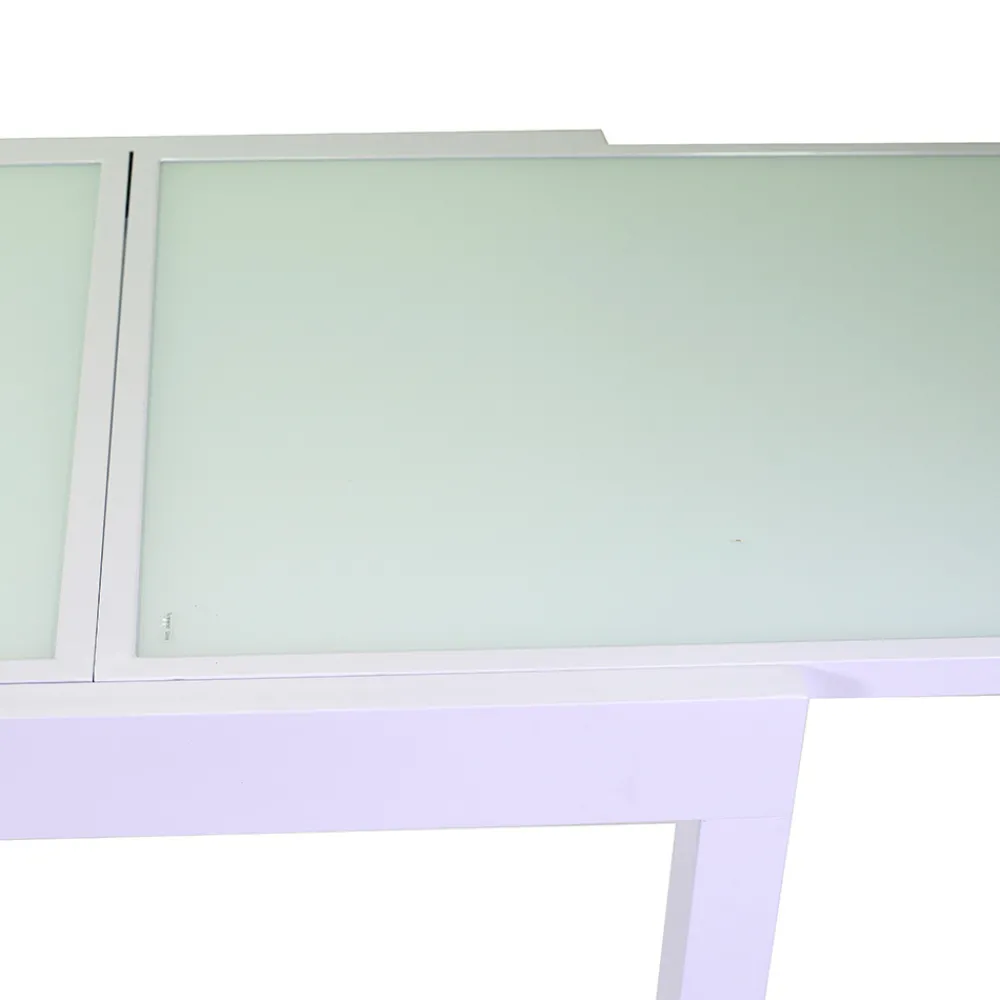 Viadurini in the Garden Gartentische Aus Aluminium|Ausziehbare Gartentische-Ausziehbarer Tisch 180 cm oder 220 cm mit gehärteter Glasplatte - Cartellina