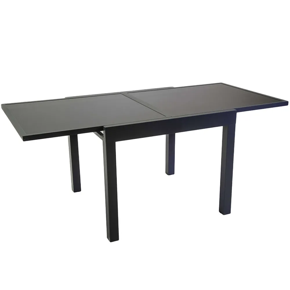 Viadurini in the Garden Gartentische Aus Aluminium|Ausziehbare Gartentische-Ausziehbarer Tisch 180 cm oder 220 cm mit gehärteter Glasplatte - Cartellina