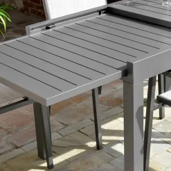 Viadurini in the Garden Ausziehbare Gartentische-Ausziehbarer Tisch 270 cm Outdoor mit Aluminiumgestell - Sheet