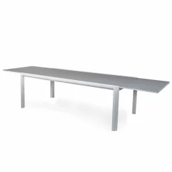 Viadurini in the Garden Gartentische Aus Aluminium|Ausziehbare Gartentische-Ausziehbarer Tisch 340 cm Speisen im Freien aus Aluminium und Glas oder Laminam - Julie