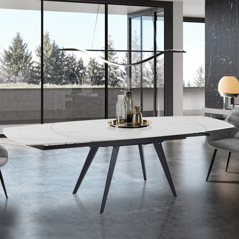 Viadurini Living Ausziehbare Esstische-Ausziehbarer Tisch auf 200 cm mit drehbarer Öffnung – Butego