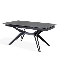 Viadurini Living Ausziehbare Esstische-Ausziehbarer Tisch auf 240 cm aus Keramik und Metall – Bouquet