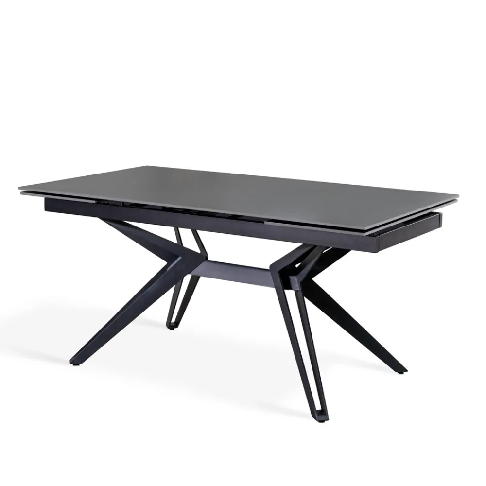 Viadurini Living Ausziehbare Esstische-Ausziehbarer Tisch auf 240 cm aus Keramik und Metall – Bouquet