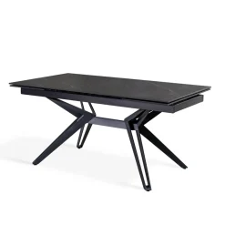 Viadurini Living Ausziehbare Esstische-Ausziehbarer Tisch auf 240 cm aus Keramik und Metall – Bouquet