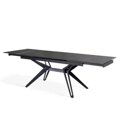 Viadurini Living Ausziehbare Esstische-Ausziehbarer Tisch auf 240 cm aus Keramik und Metall – Bouquet