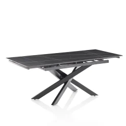 Viadurini Living Ausziehbare Esstische-Ausziehbarer Tisch auf 200 cm aus Keramik mit Marmoreffekt – Aisha