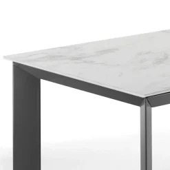 Viadurini Living Ausziehbare Esstische-Ausziehbarer Tisch auf 220 cm aus Keramik mit Marmoroberfläche – Berice