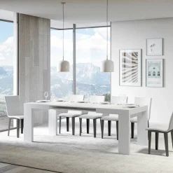 Viadurini Living Ausziehbare Esstische-Ausziehbarer Tisch auf 440 cm aus Mikropartikeln aus Holz, hergestellt in Italien – Baum