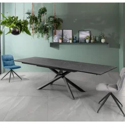 Viadurini Living Ausziehbare Esstische-Ausziehbarer Tisch auf 270 cm mit HPL-Platte und Aluminium-Untergestell – Suchen