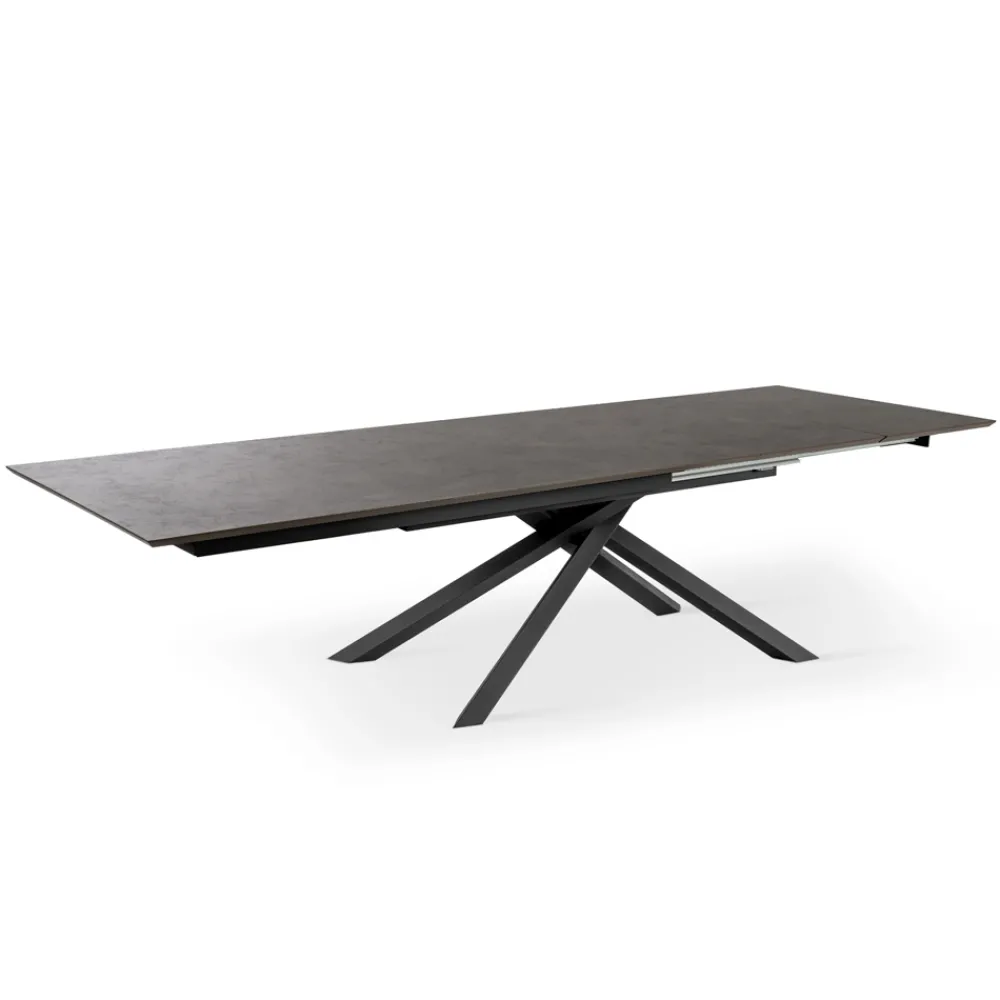 Viadurini Living Ausziehbare Esstische-Ausziehbarer Tisch auf 270 cm mit HPL-Platte und Aluminium-Untergestell – Suchen