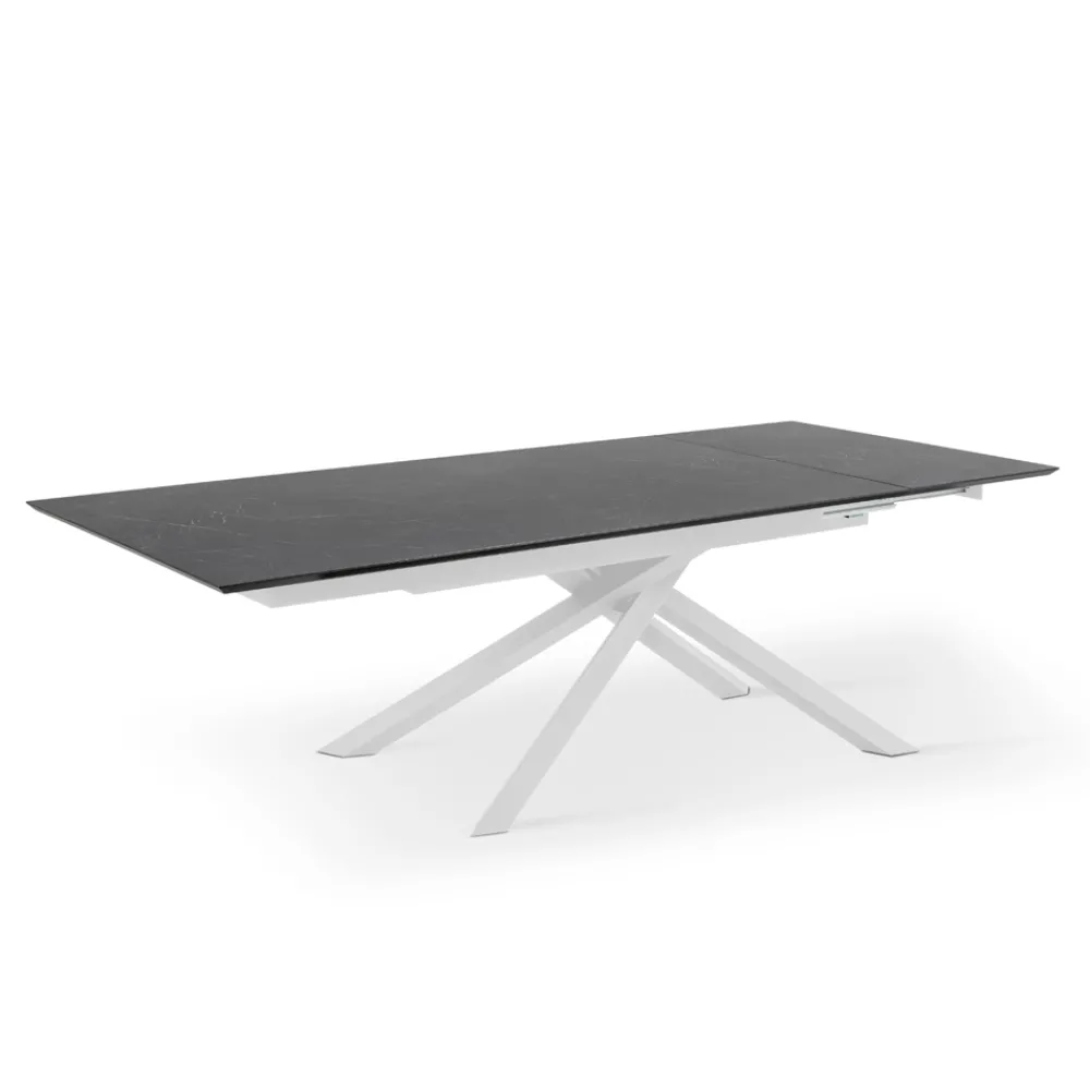 Viadurini Living Ausziehbare Esstische-Ausziehbarer Tisch auf 270 cm mit HPL-Platte und Aluminium-Untergestell – Suchen