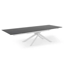 Viadurini Living Ausziehbare Esstische-Ausziehbarer Tisch auf 270 cm mit HPL-Platte und Aluminium-Untergestell – Suchen