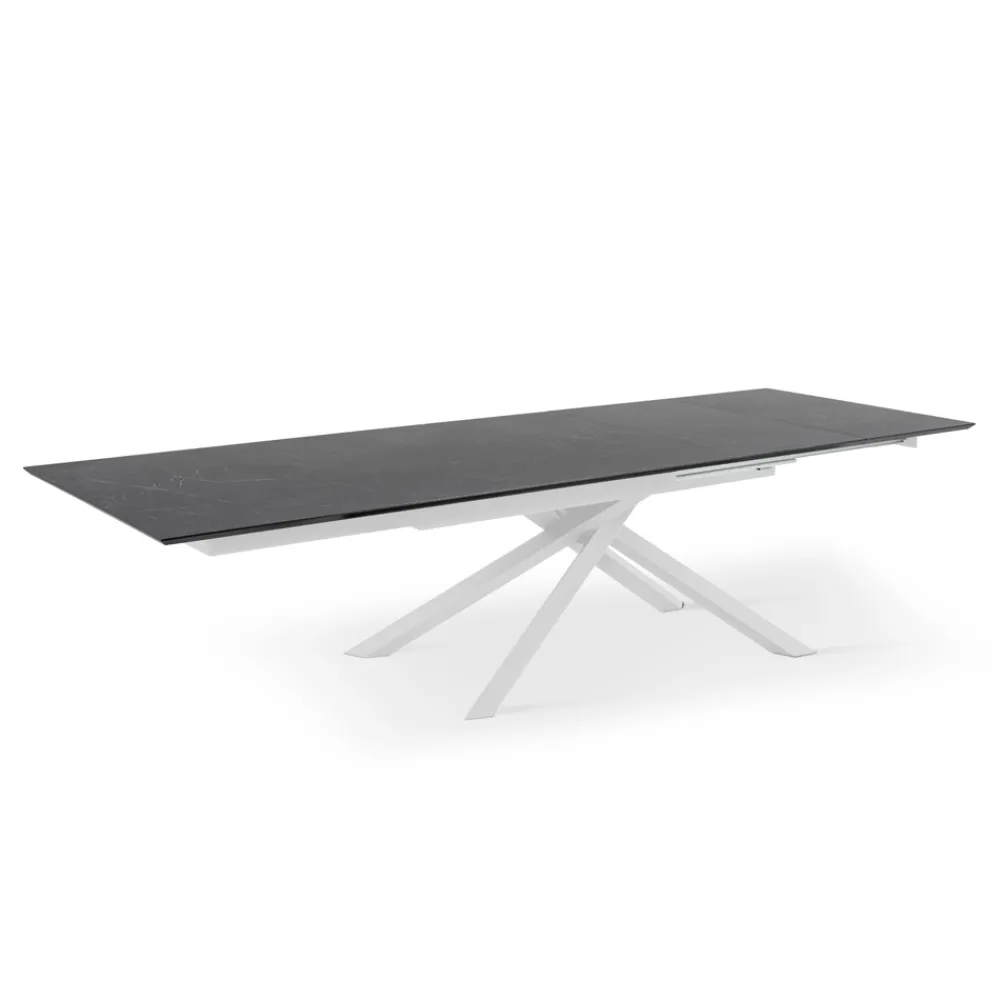 Viadurini Living Ausziehbare Esstische-Ausziehbarer Tisch auf 270 cm mit HPL-Platte und Aluminium-Untergestell – Suchen