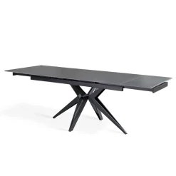 Viadurini Living Ausziehbare Esstische-Ausziehbarer Tisch auf 240 cm mit Keramik- und Metallgestell – Bouquet