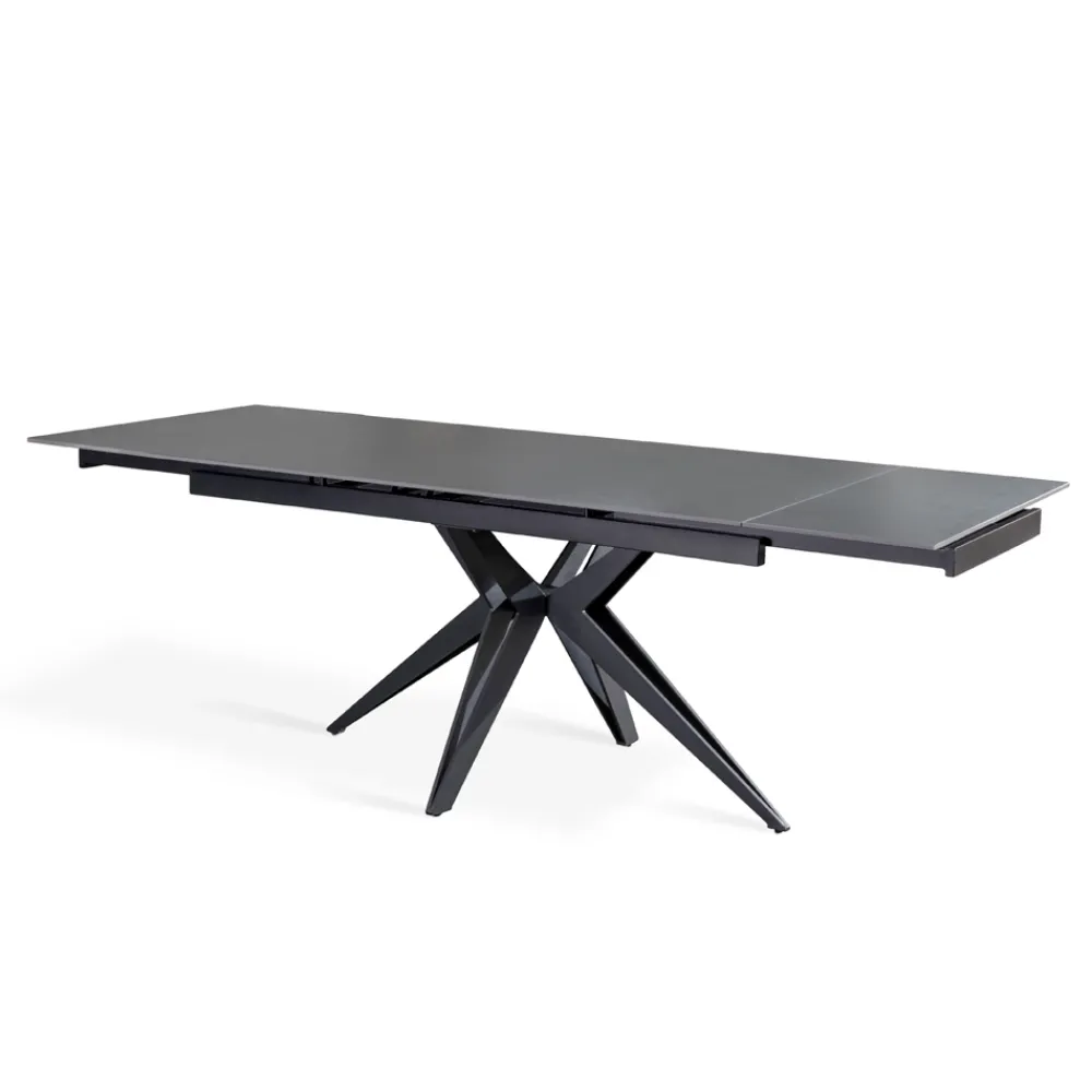 Viadurini Living Ausziehbare Esstische-Ausziehbarer Tisch auf 240 cm mit Keramik- und Metallgestell – Bouquet