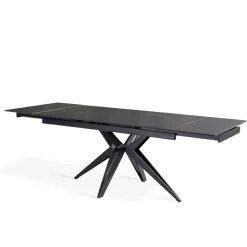 Viadurini Living Ausziehbare Esstische-Ausziehbarer Tisch auf 240 cm mit Keramik- und Metallgestell – Bouquet