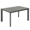 Viadurini Living Ausziehbare Esstische-Ausziehbarer Tisch auf 190 cm aus Keramik, Melamin und Metall – Sara