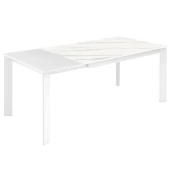 Viadurini Living Ausziehbare Esstische-Ausziehbarer Tisch auf 190 cm aus Keramik, Melamin und Metall – Sara