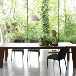 Viadurini Living Ausziehbare Esstische-Ausziehbarer Tisch auf 265 cm aus Canaletto-Walnussholz, hergestellt in Italien – Orchidea