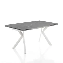 Viadurini Living Ausziehbare Esstische-Ausziehbarer Tisch auf 200 cm aus Keramik und Stahl – Belone