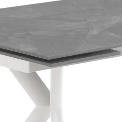 Viadurini Living Ausziehbare Esstische-Ausziehbarer Tisch auf 200 cm aus Keramik und Stahl – Belone