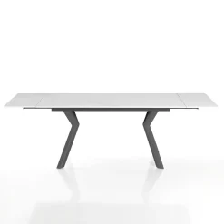 Viadurini Living Ausziehbare Esstische-Ausziehbarer Tisch auf 200 cm aus Keramik und Stahl – Belone