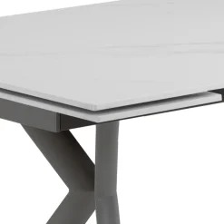 Viadurini Living Ausziehbare Esstische-Ausziehbarer Tisch auf 200 cm aus Keramik und Stahl – Belone
